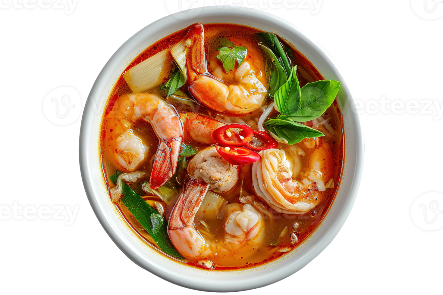 Spicy Shrimp Soup Tom Yum Goong Asian Cuisine Seafood Dish png