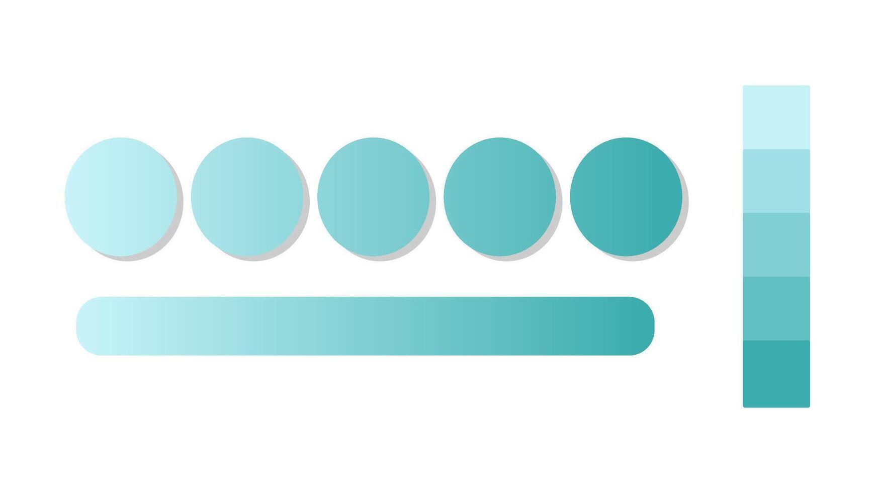 Abstract gradient background with Turquoise and Blue Green color palette. Abstract illustration with gradient blur design. Blurred colored abstract background. Colorful gradient illustration vector