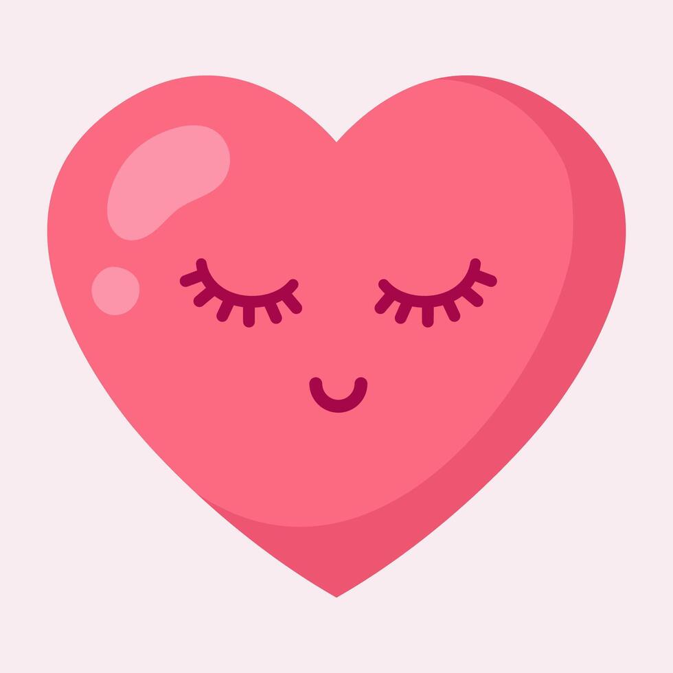 Cute heart. Happy Valentines day. illustration. vector