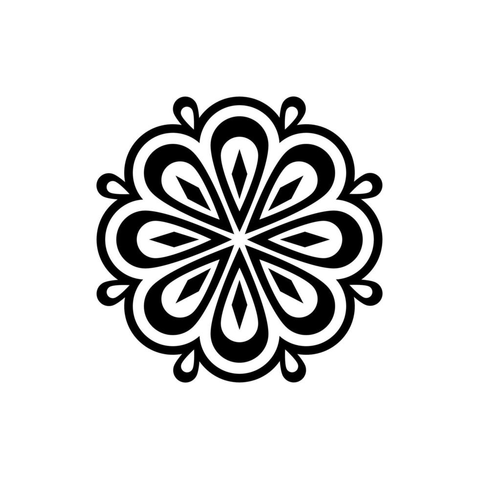 Mandala Graphic Art with Geometric Patterns vector