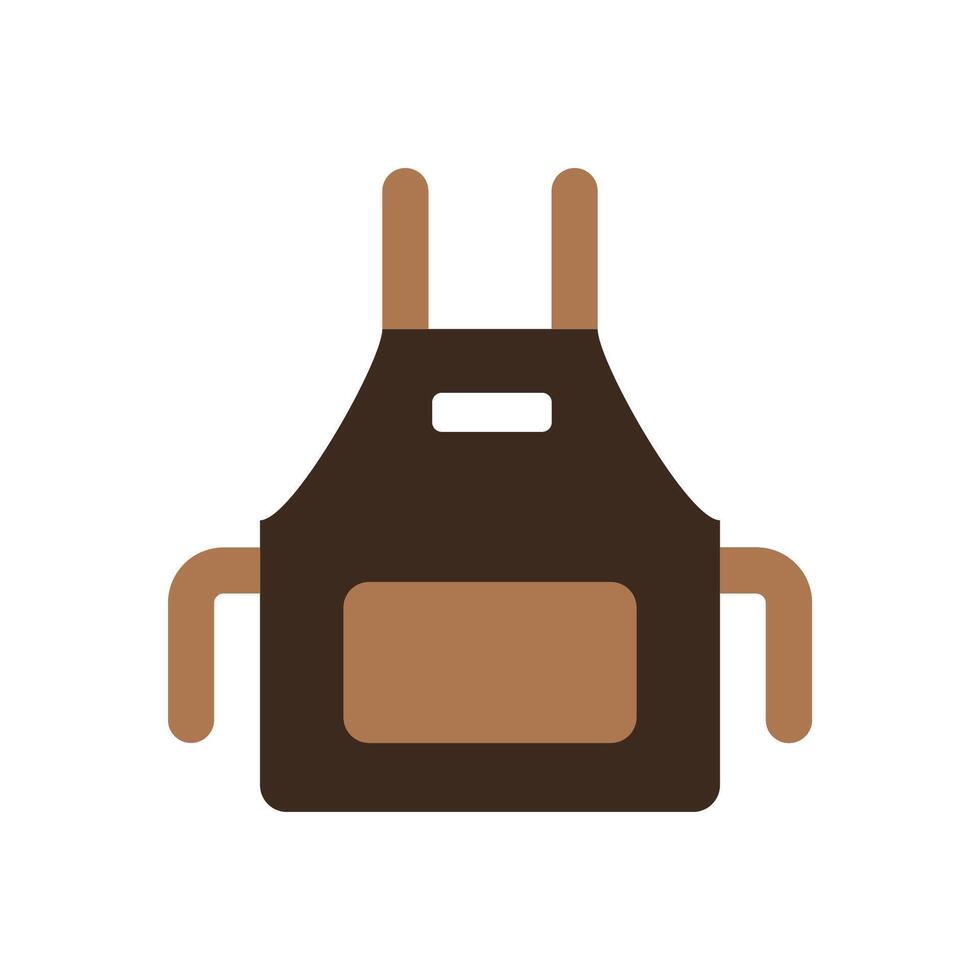 Vintage style apron with simple design vector