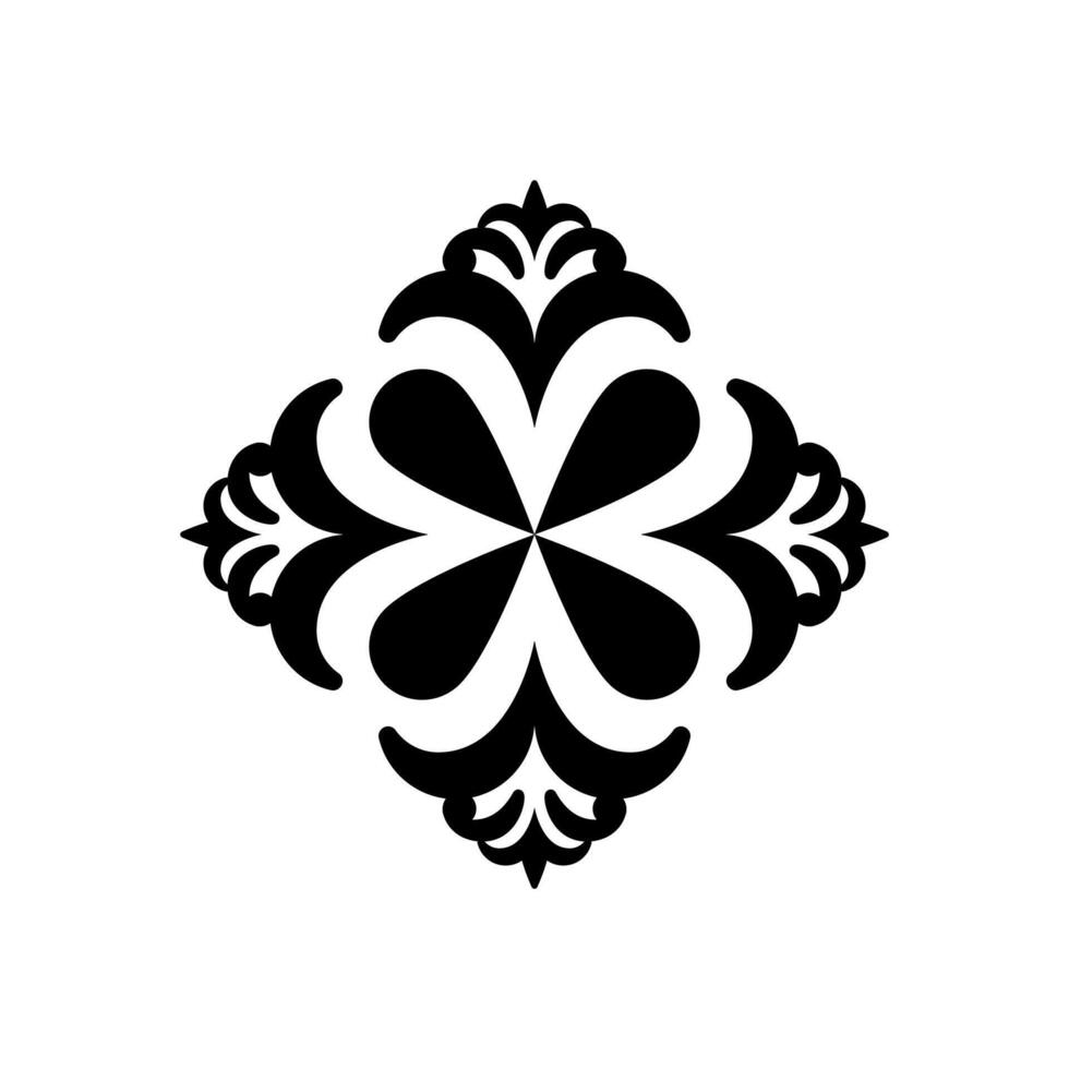 Black and White Mandala Design for a Timeless Aesthetic vector