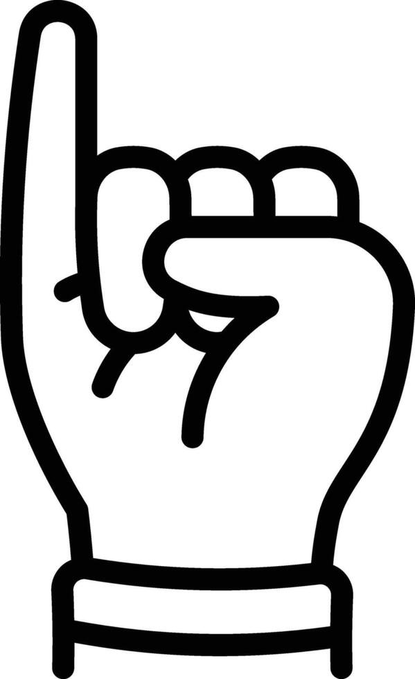 Little Finger Gesture Icon vector