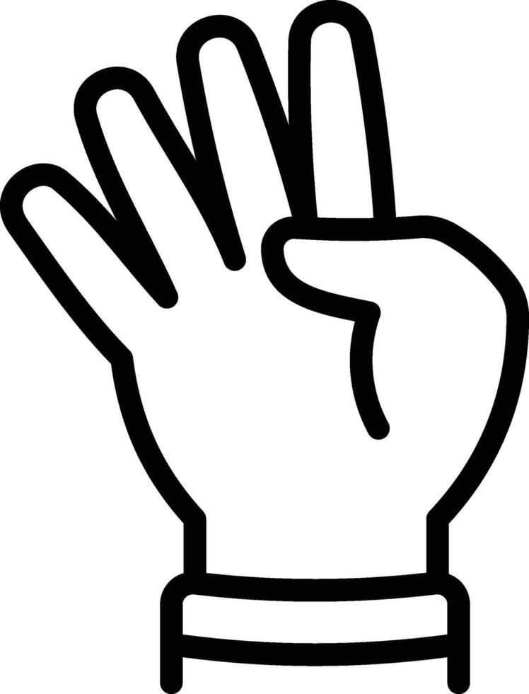 Four Gesture Icon vector