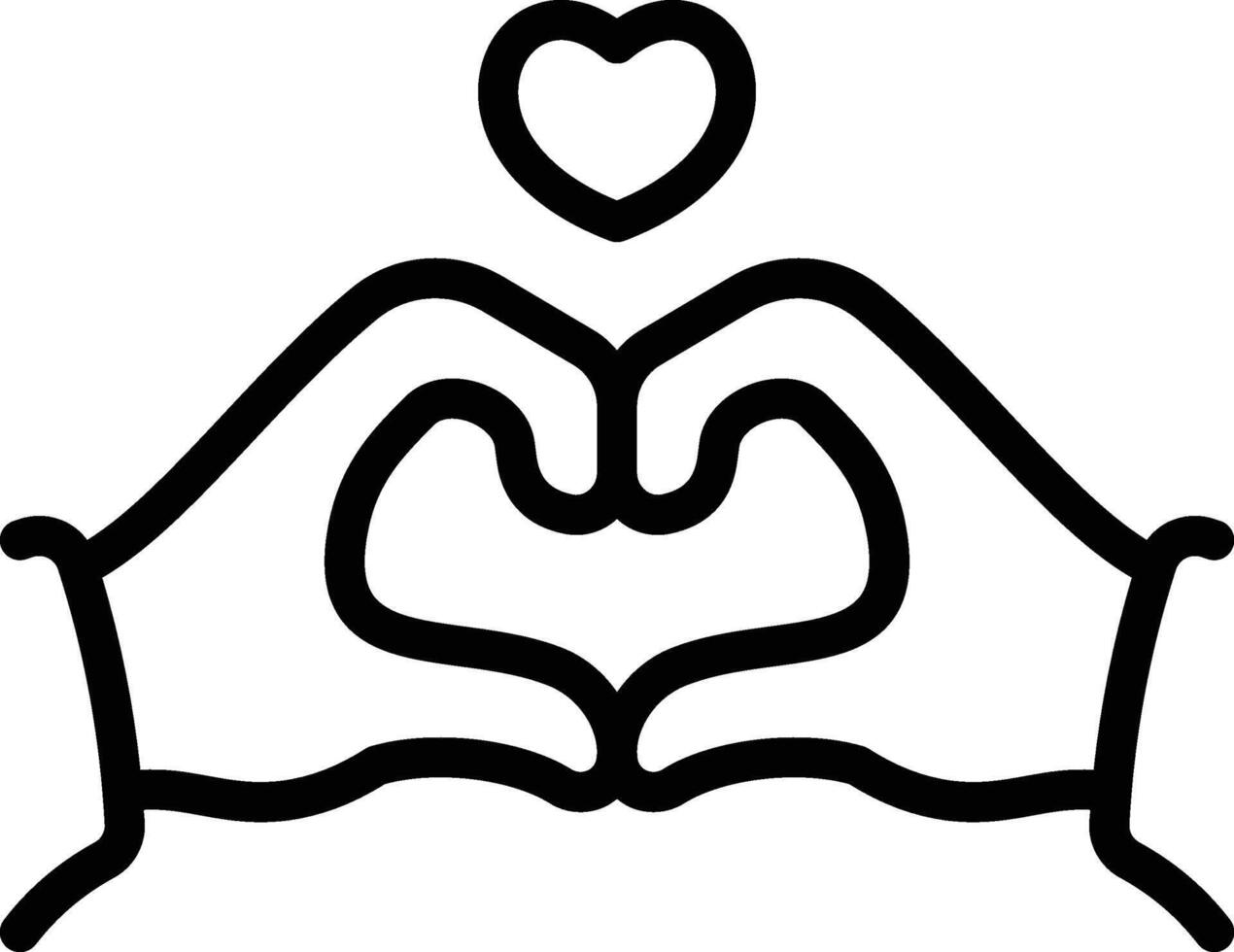 Love Gesture Icon vector