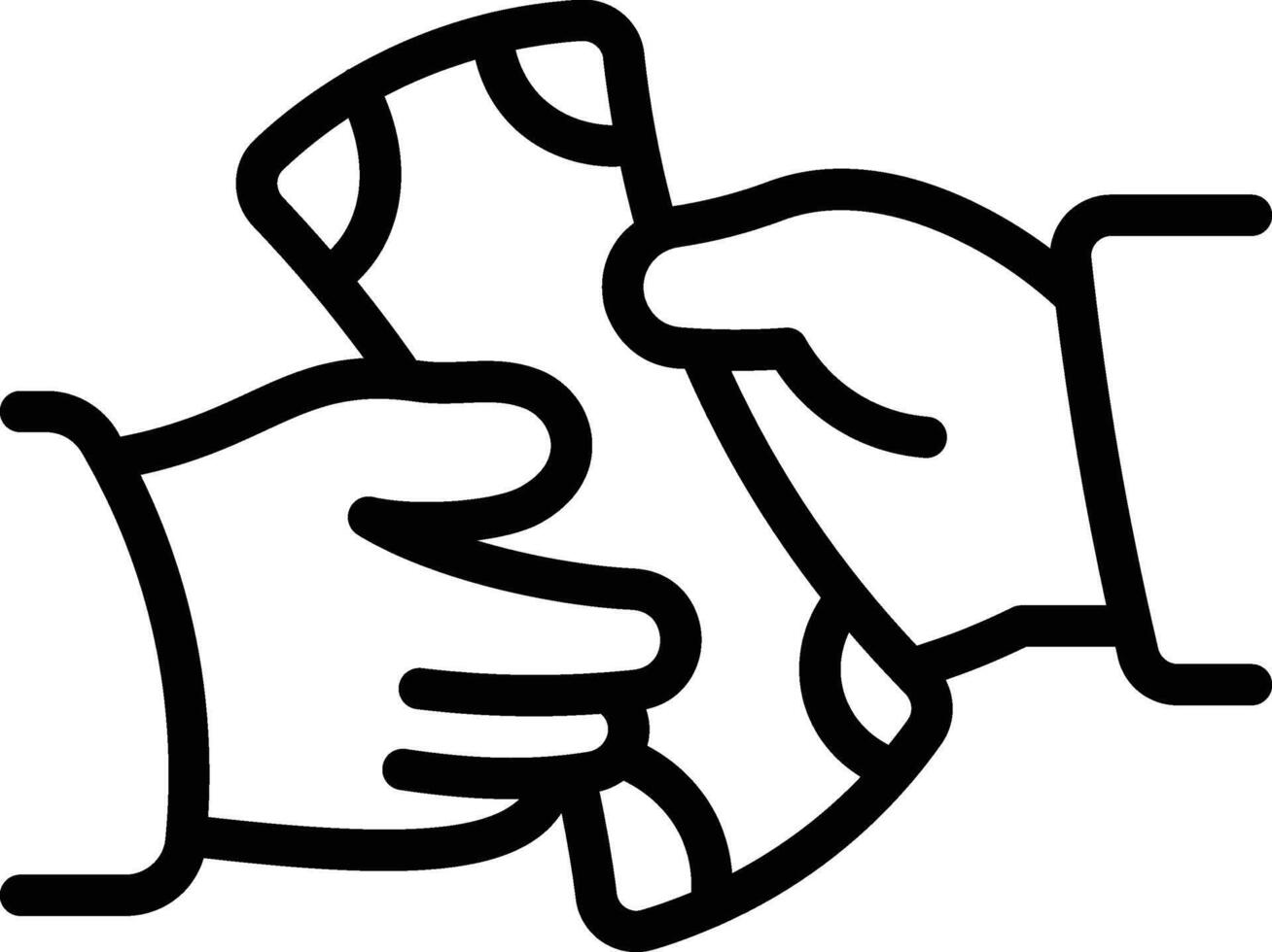 Donate Gesture Icon vector
