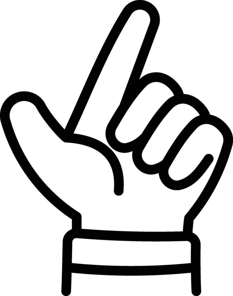 Pistol Gesture Icon vector