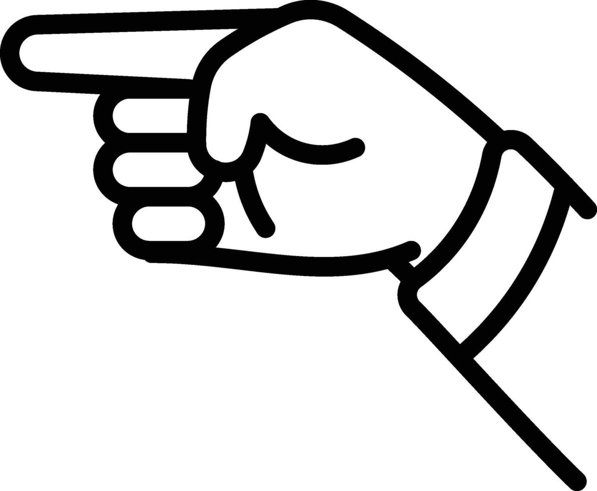 Pointing Gesture Icon vector
