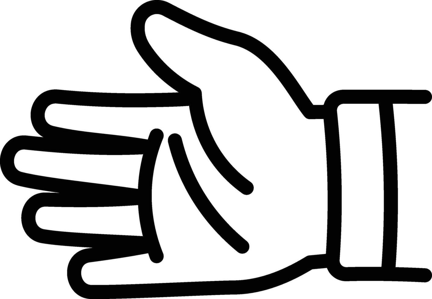 Palm Hand Gesture Icon vector