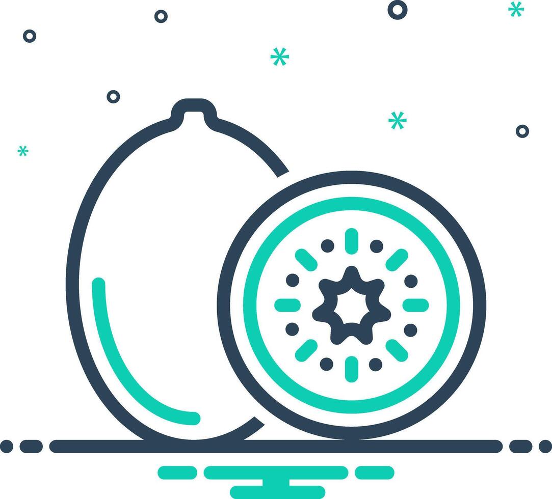 Mix icon for kiwi vector