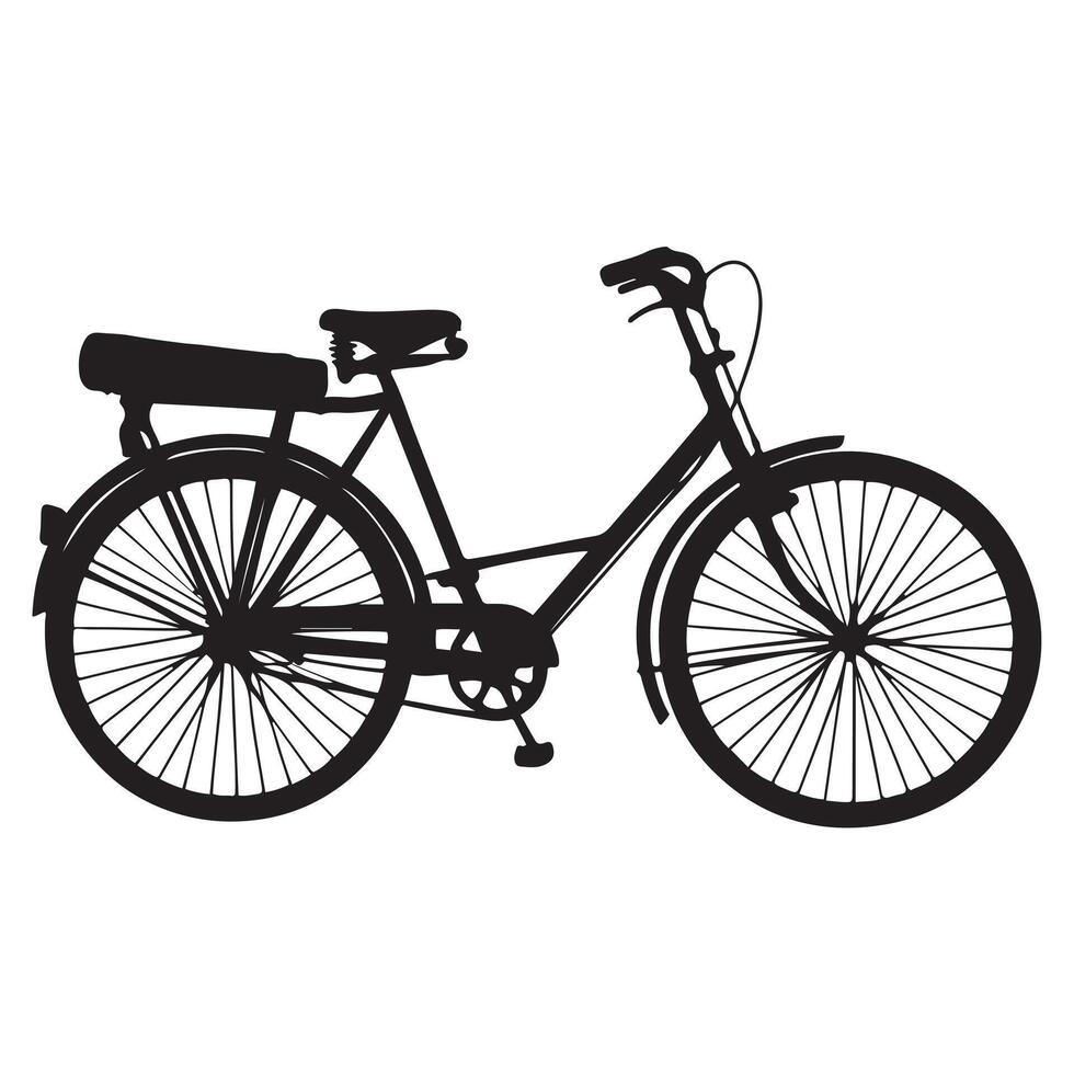 Vintage Bicycle Silhouette Graphic vector
