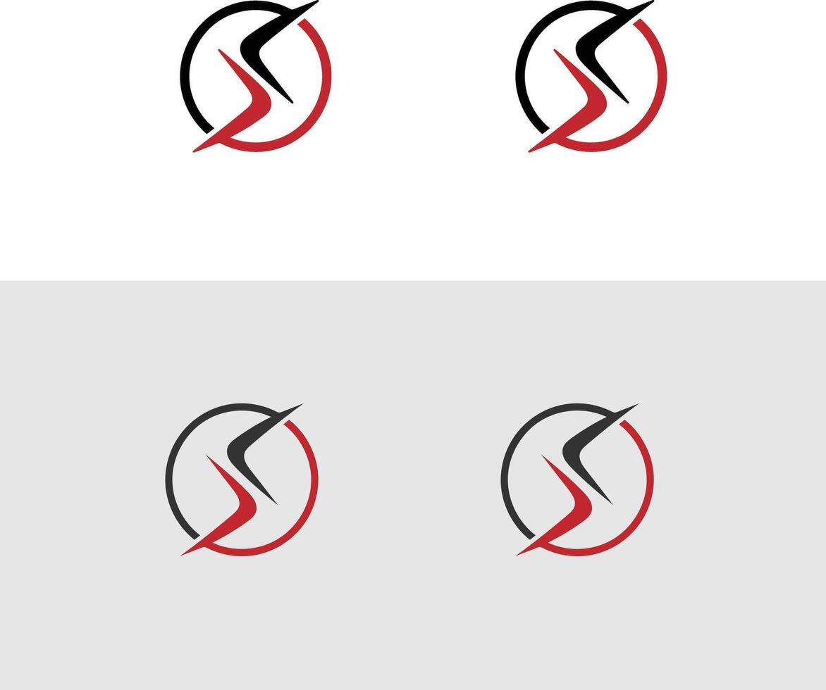 S circle or power logo vector