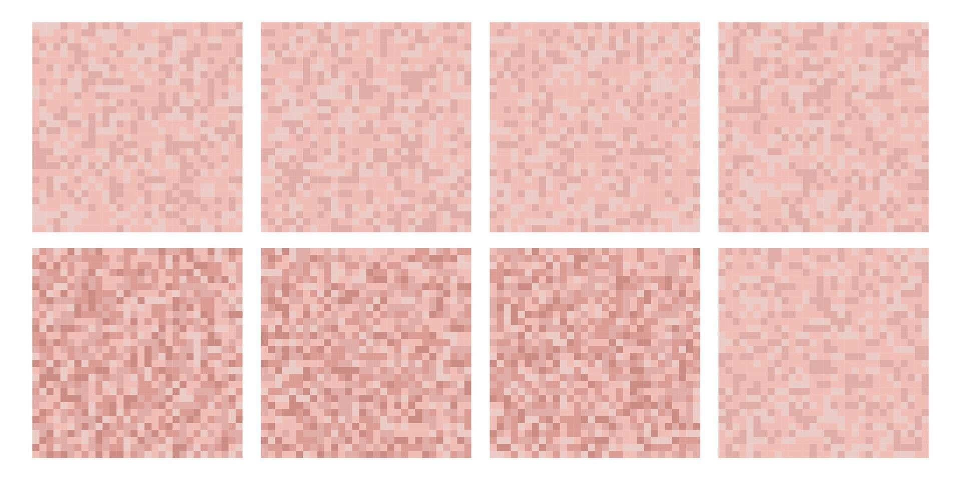 Censorship bars in flesh-colored tones, available in square shapes. Suitable for use in sensitive content coverage, digital art, and media projects. vector