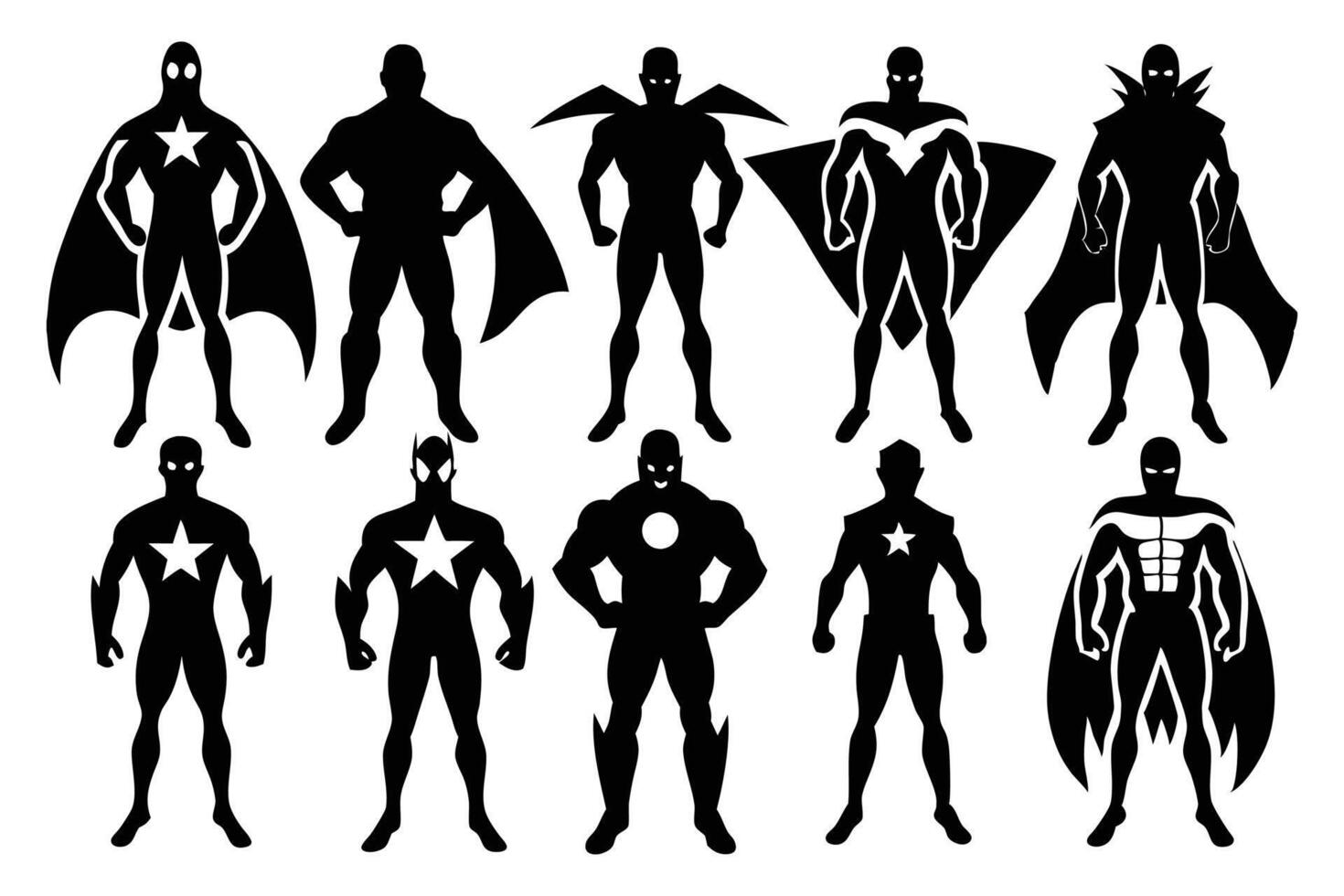 Superheroes Pack boy girl vector