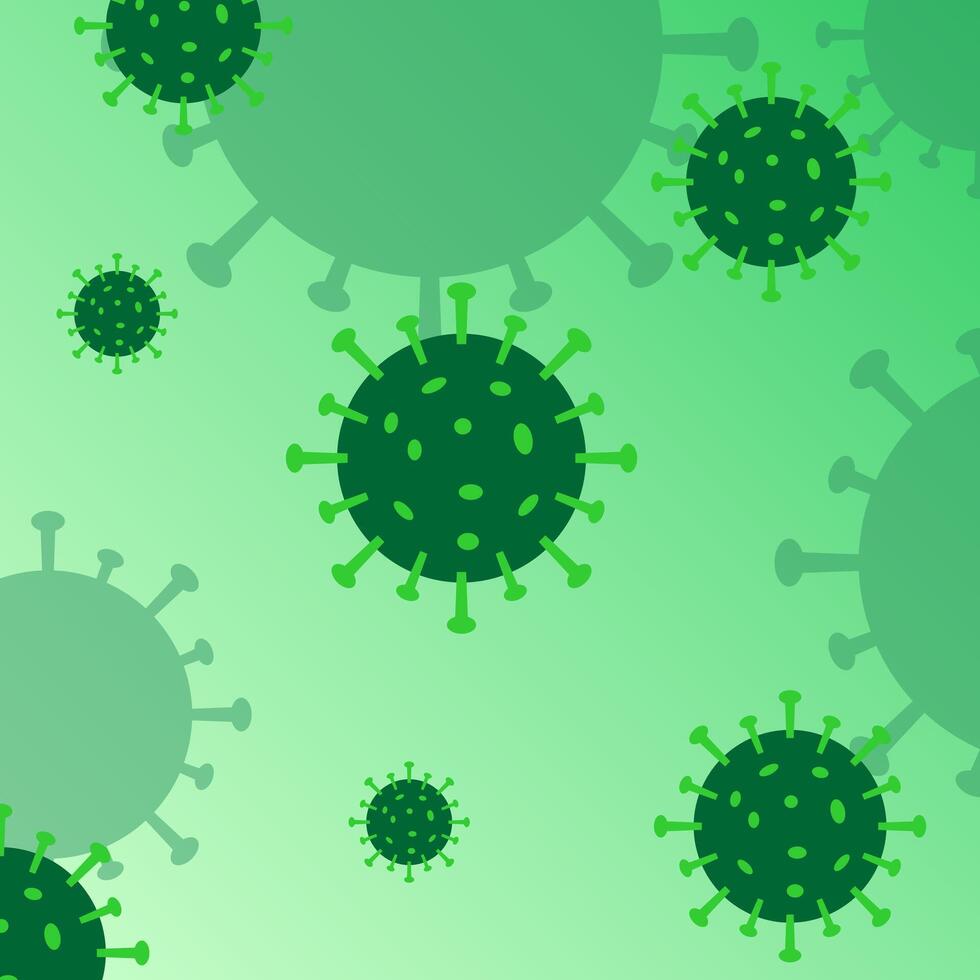 Seamless Pattern of Virus Disease vector