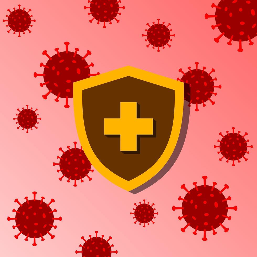 Virus Disease Protection Illustration vector