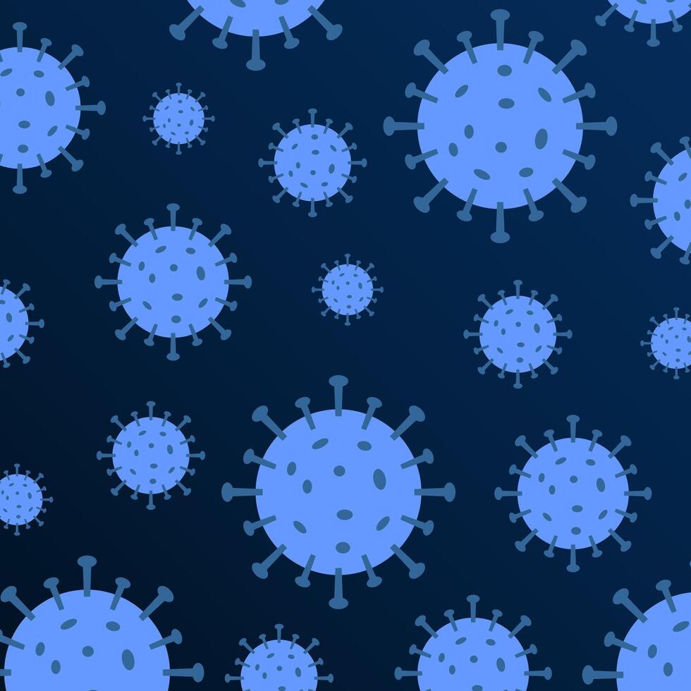 Seamless Pattern of Corona Virus Disease 2019 vector