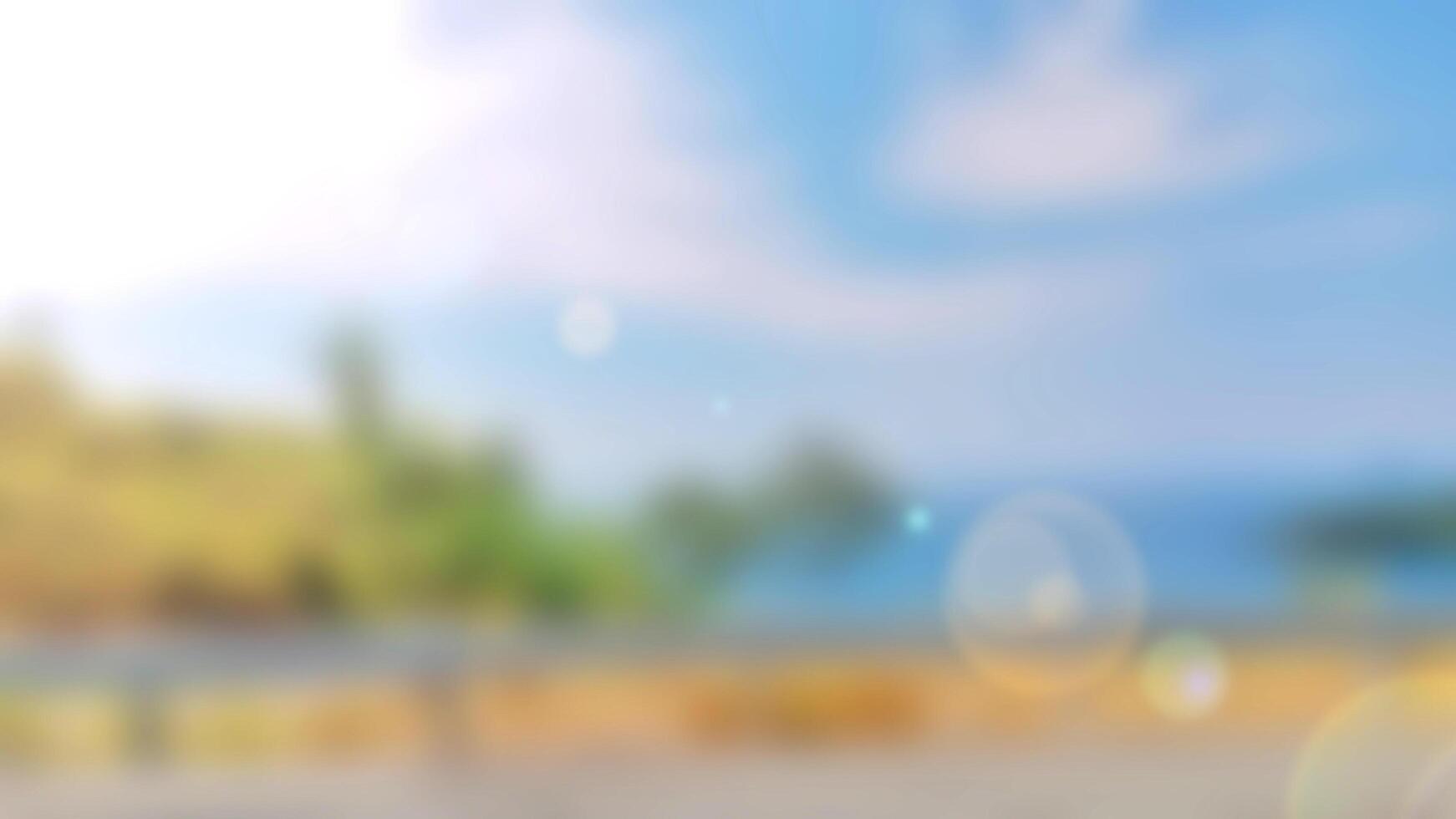 Abstract blur and defocus beautiful tropical beach and sea photo