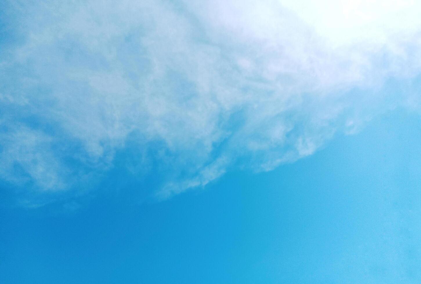 Beautiful Blue Sky Background With White Clouds photo