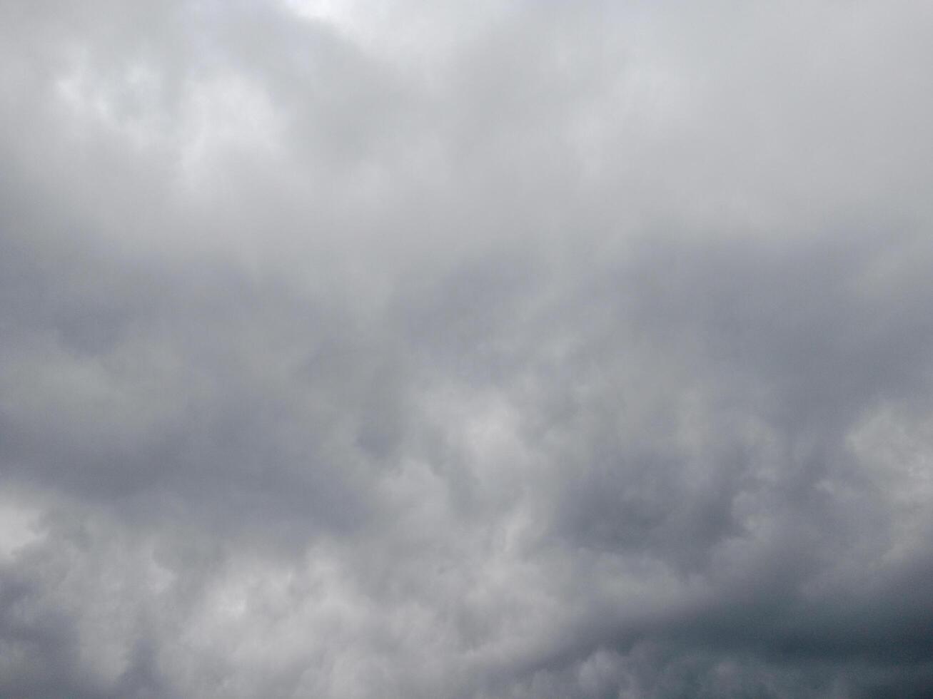 Black clouds hanging in the sky are a sign of overcastity photo