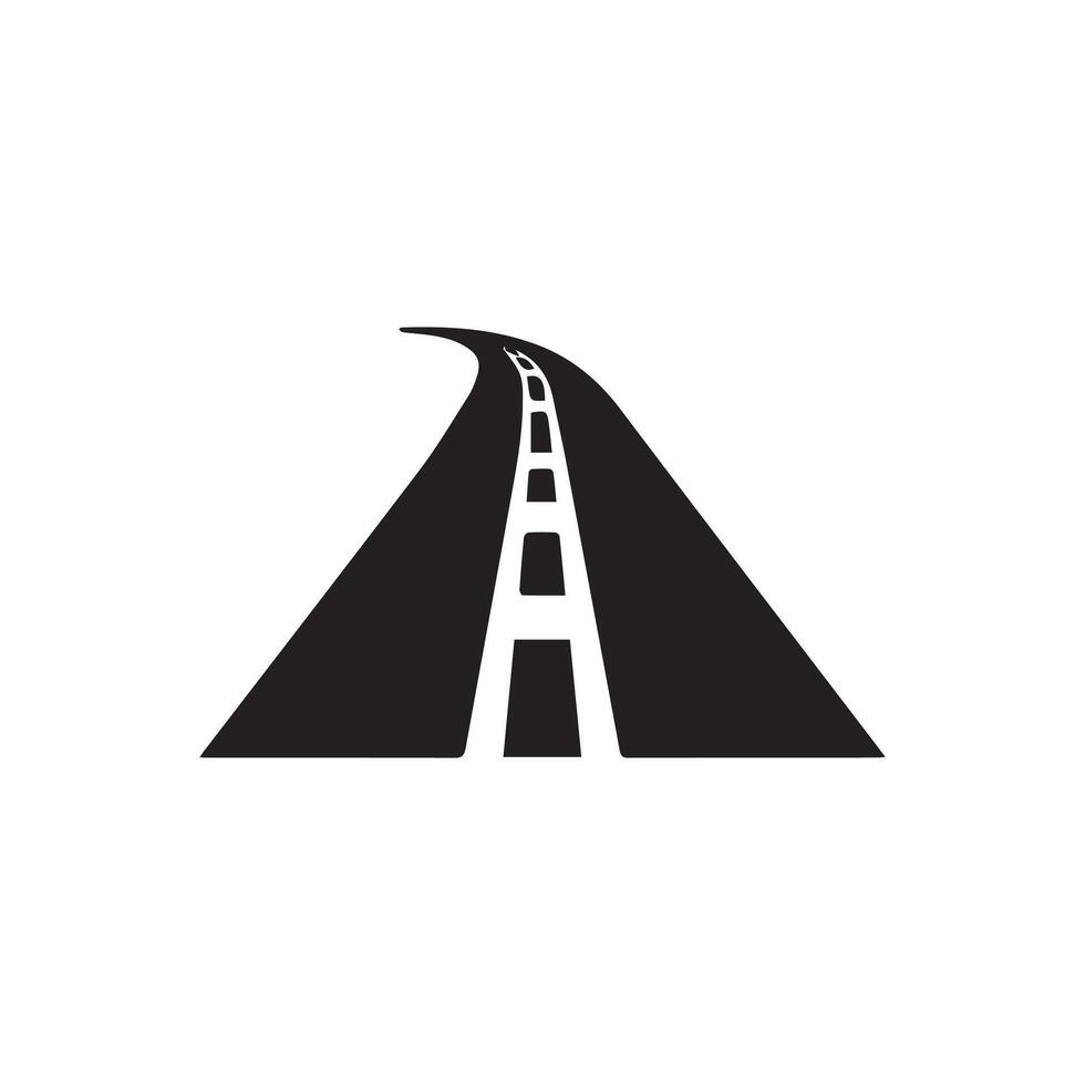 Road icon on white background vector