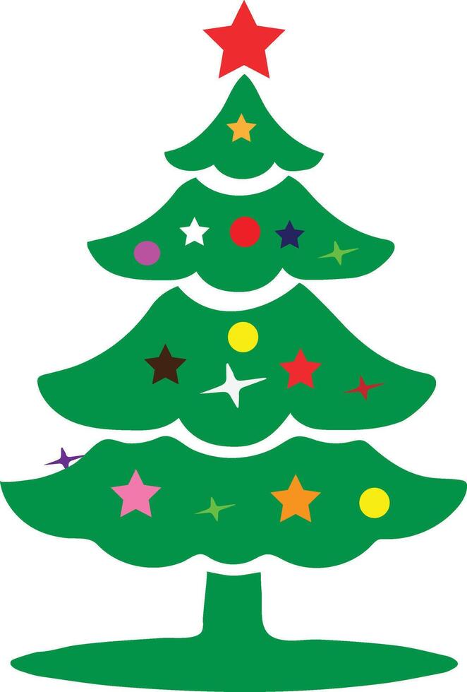 christmas tree isolated background vector