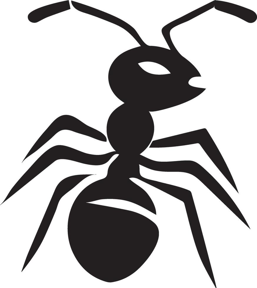 Ant Icon Minimalist Free Design vector