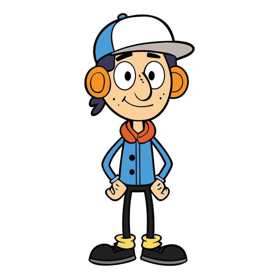 Playful Cartoon Character Art - Fun and Creative Illustration vector