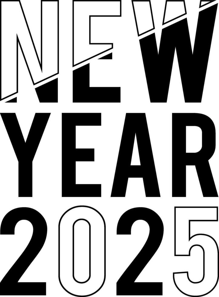 Happy new year t shirt design vector
