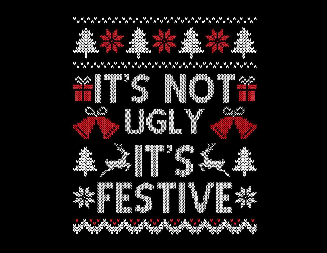 Christmas t-shirt design. Ugly Christmas sweaters are hot and overrated t shirt Design. Christmas ugly t shirt and sweaters vector