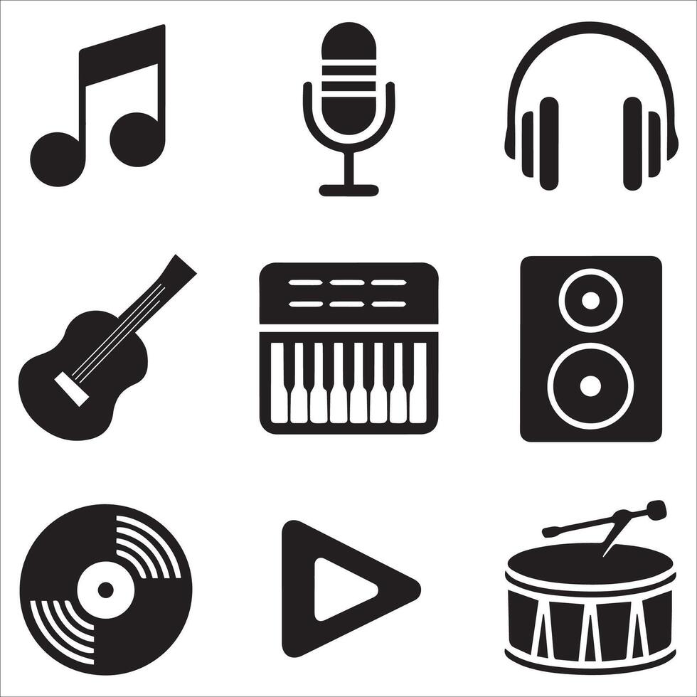 Essential Music and Event Symbols vector