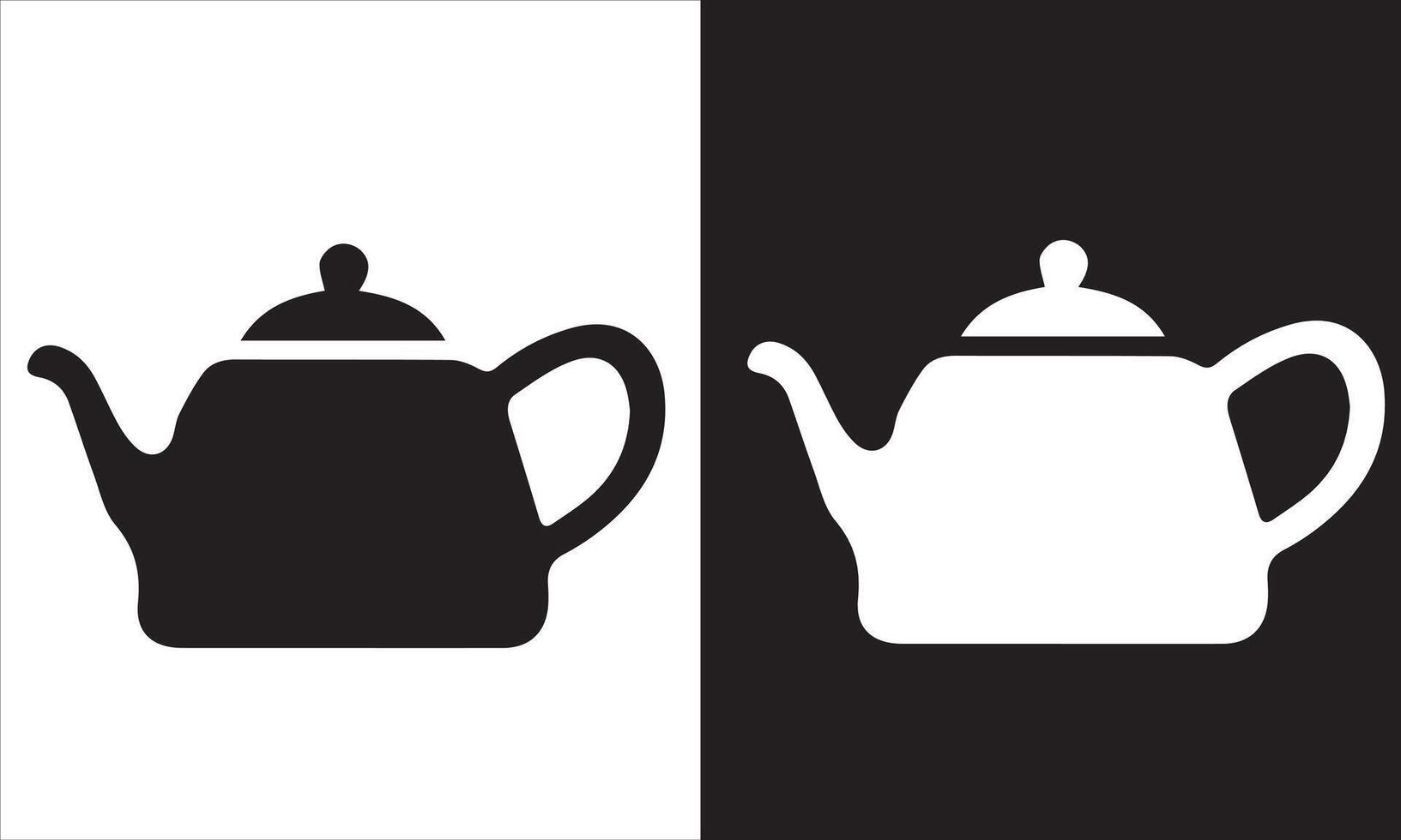kettle black icon isolated on white vector