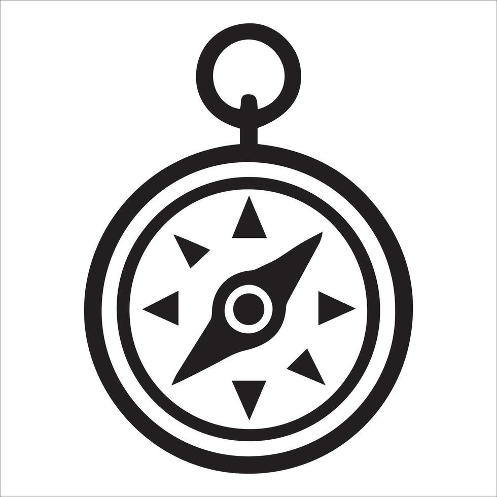 Elegant Directional Compass Icon vector