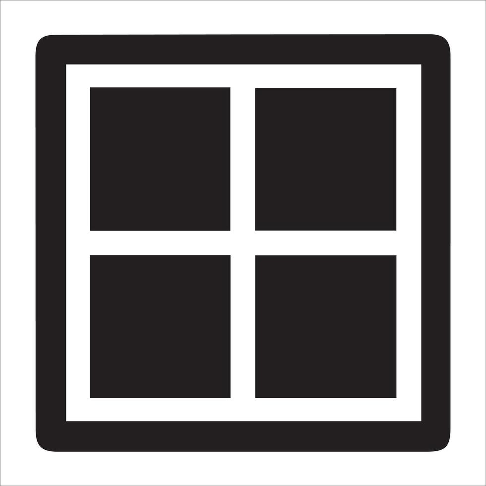 Window Icon design vector