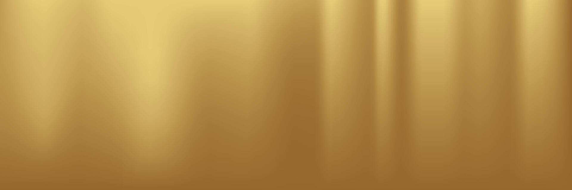 Gold abstract blurred gradient background, curtain pattern. illustration. vector