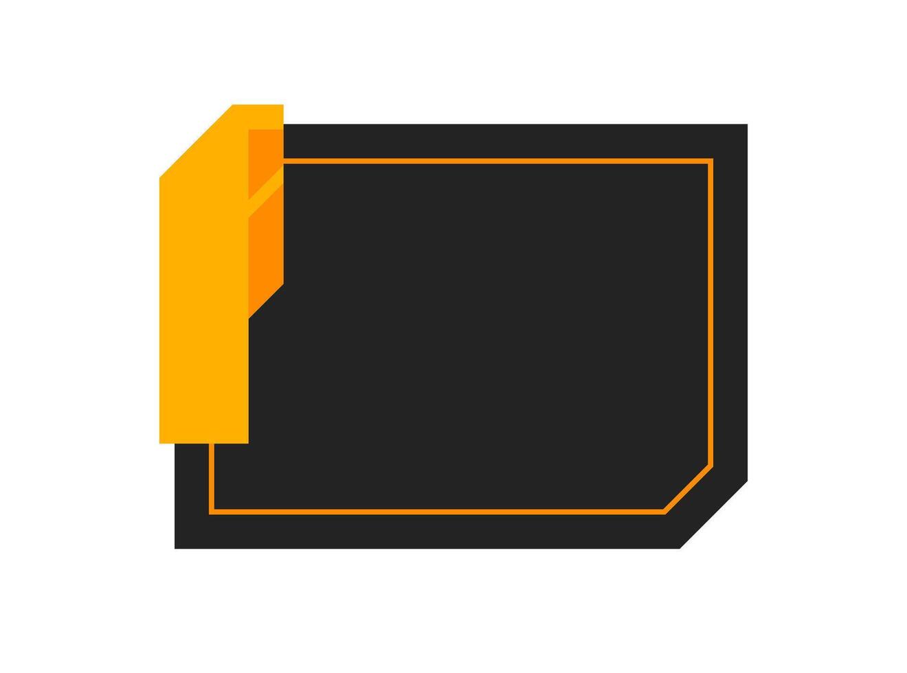 Futuristic element illustration. Colorful lower third overlay. vector