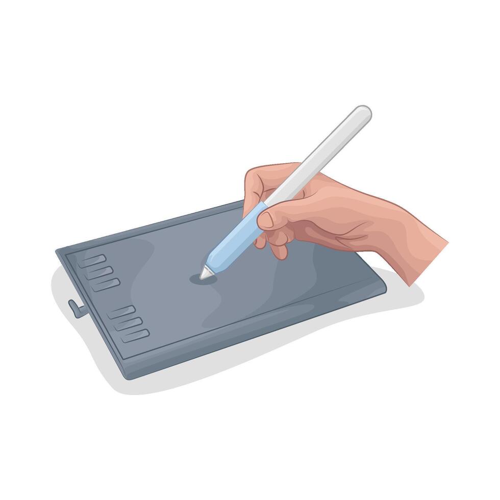 drawing tablet illustration vector