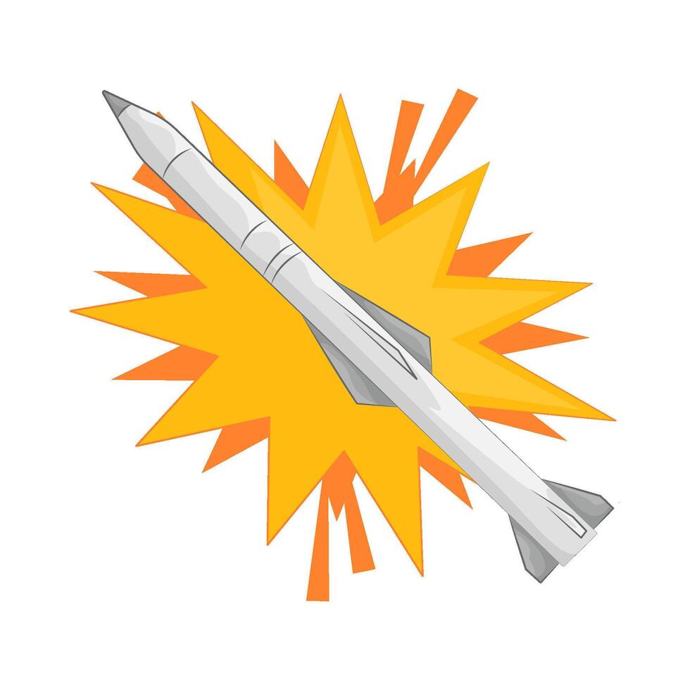 nuclear bomb exploding vector