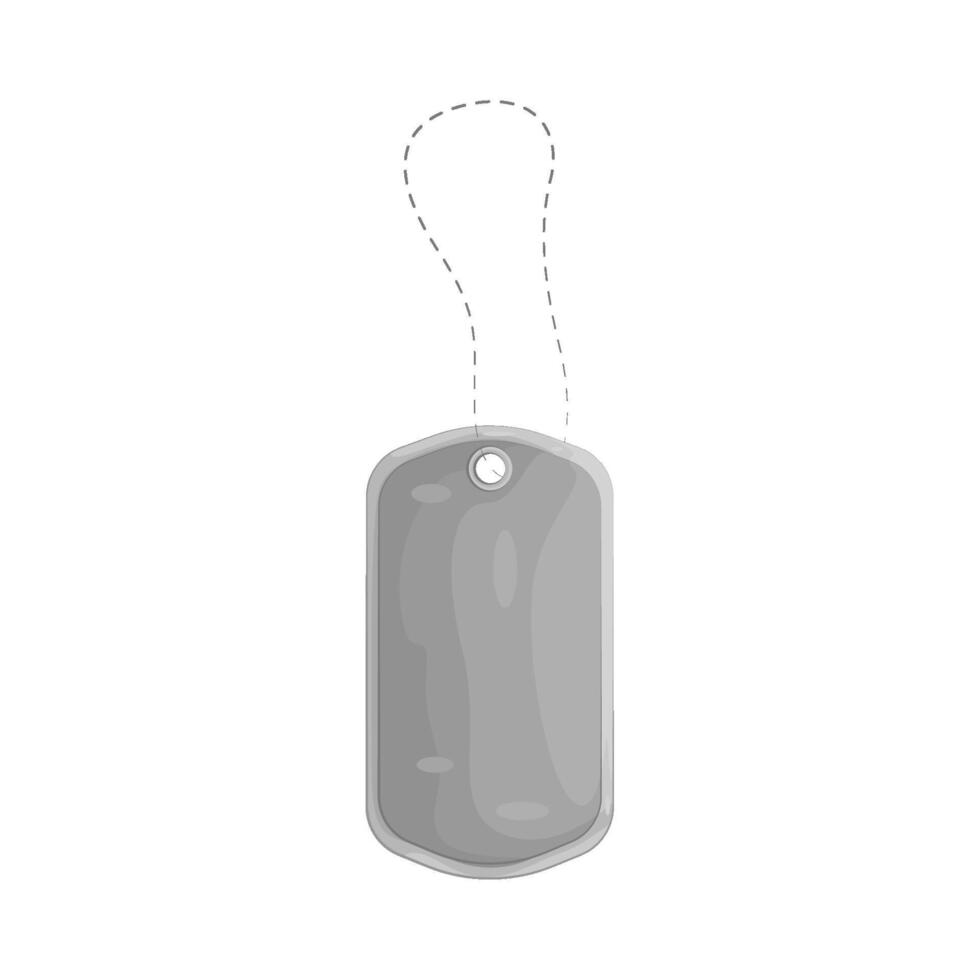 Illustration of dog tag vector