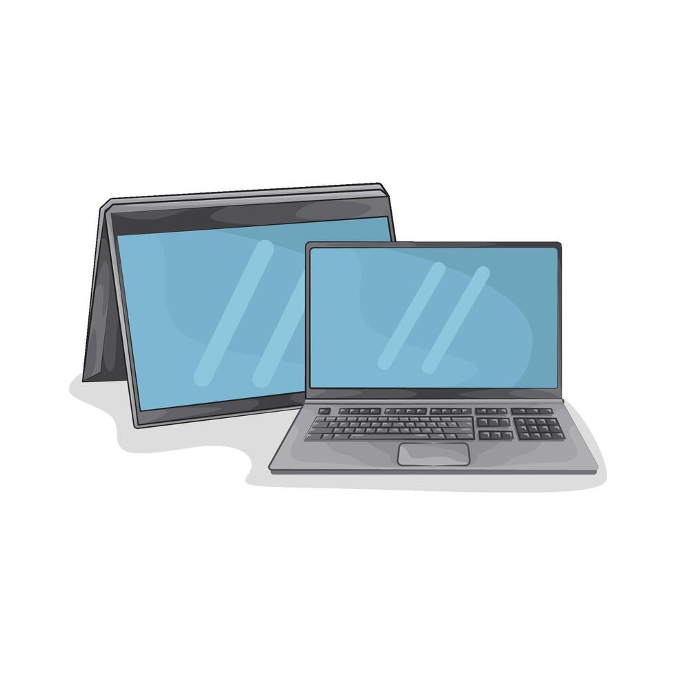 laptops and tablets vector
