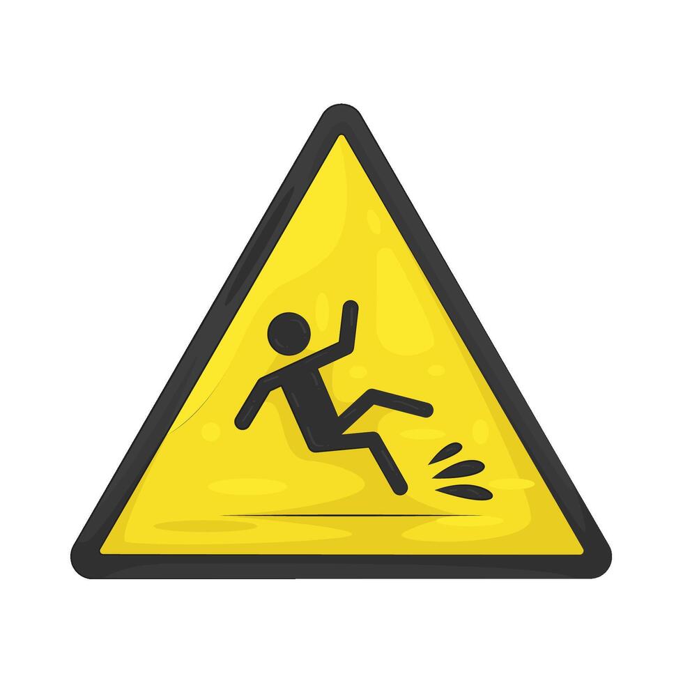 Illustration of Slip Hazard vector