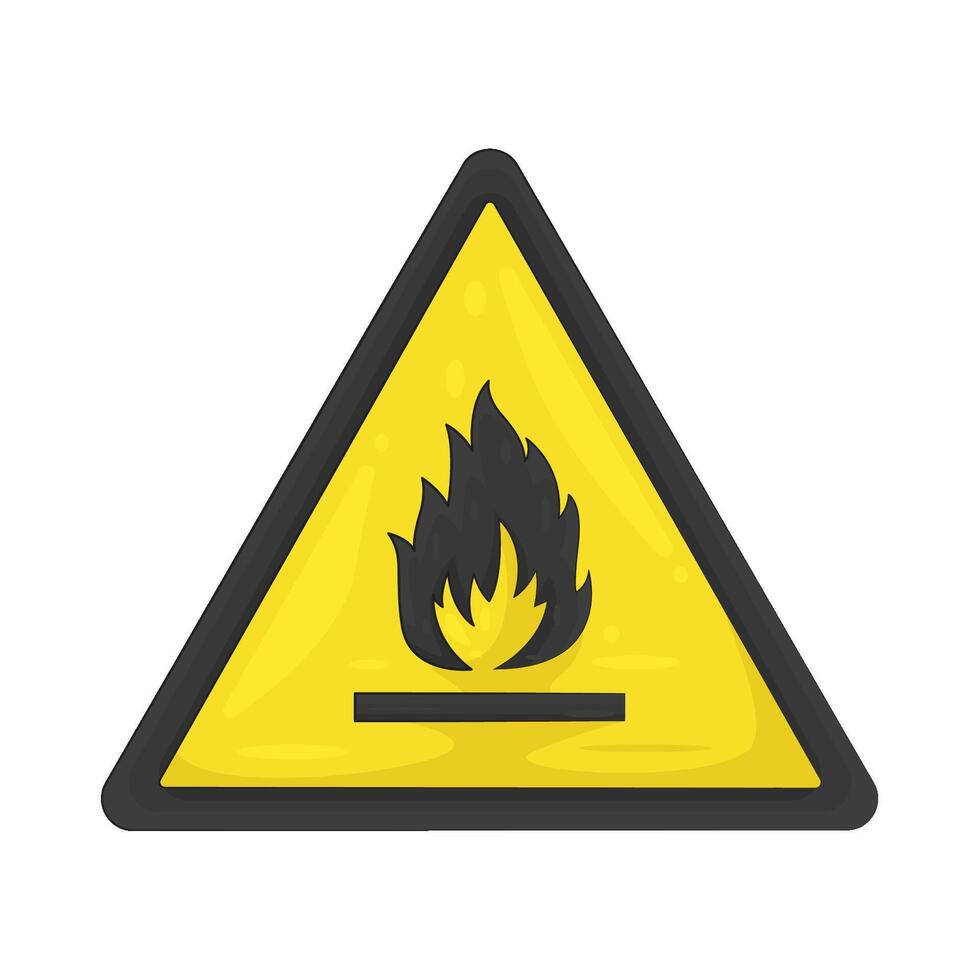 Illustration of Flammable Warning vector