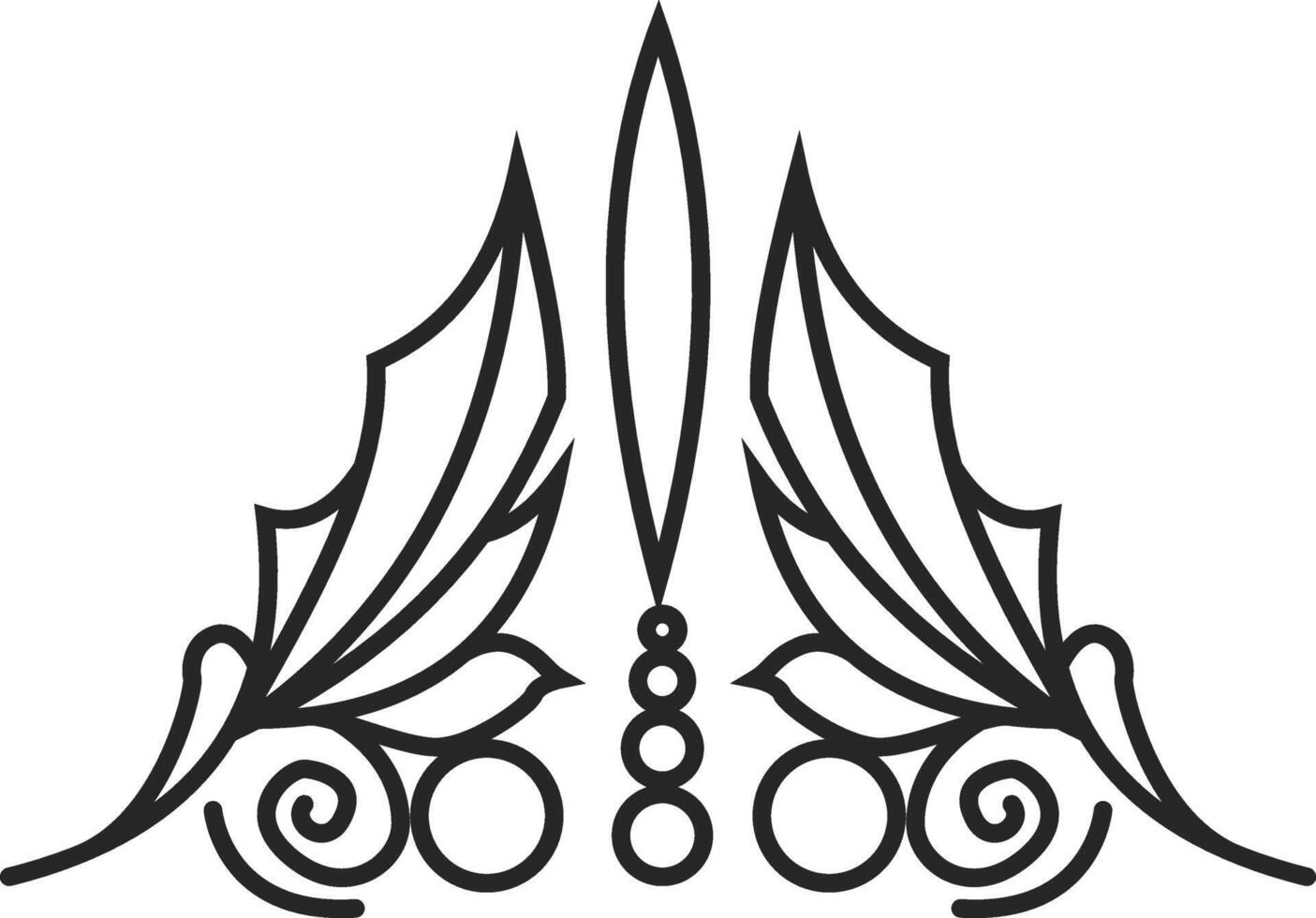 Pattern Line Floral Simple Design vector
