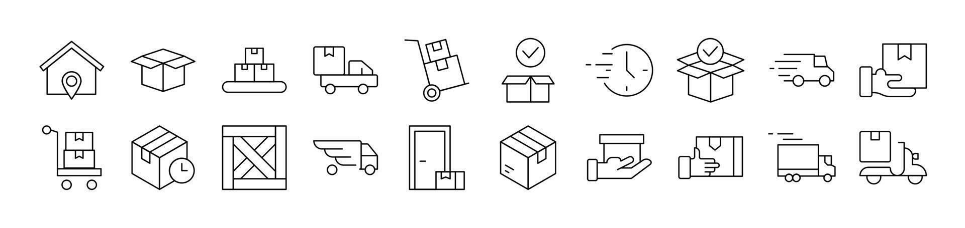 Outline Image Collection. Editable Stroke. Perfect for Infographics, Articles, Books, Flyers, Banners vector