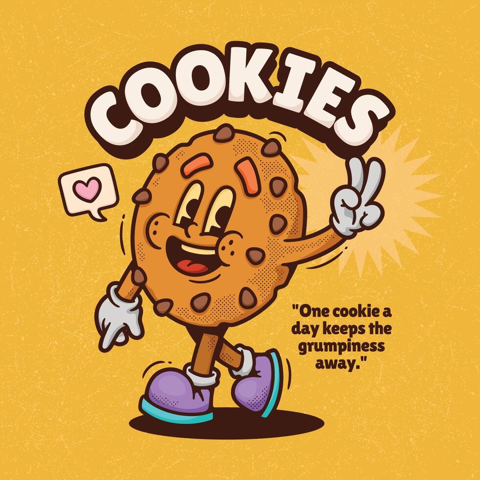 Cookies are always a good idea. Hand drawn illustration. vector