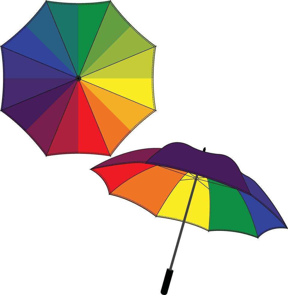 Pride Umbrella Background vector