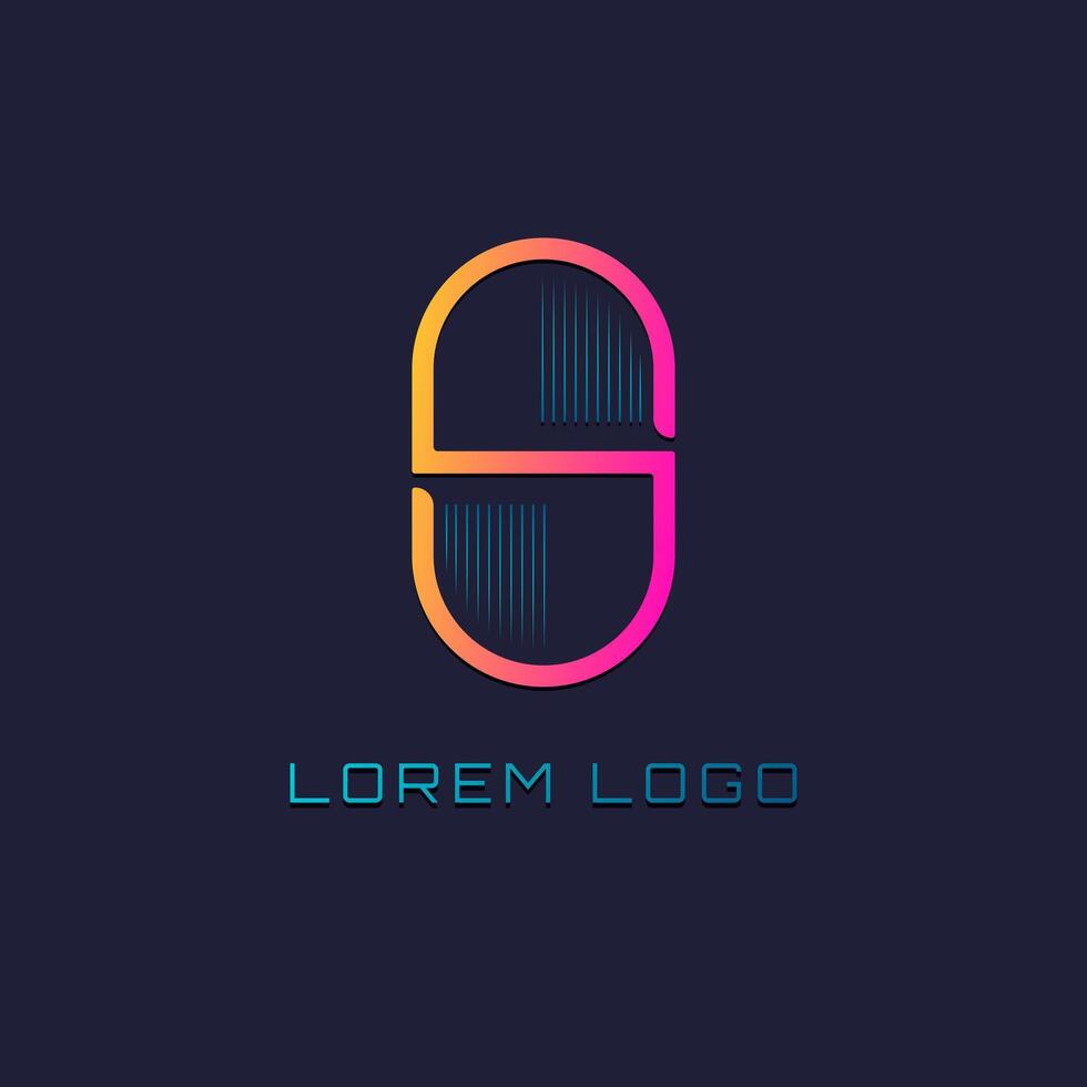 The letter s logo design vector