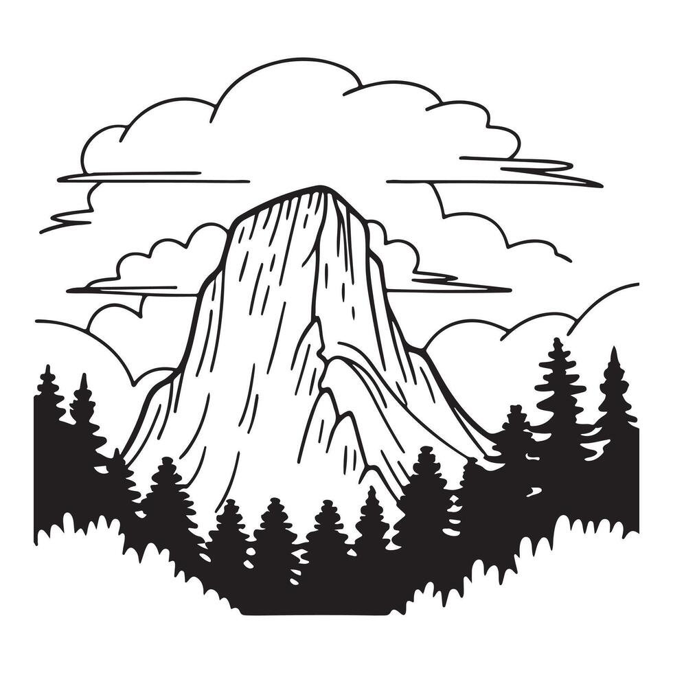 Mountain Day Artwork. vector
