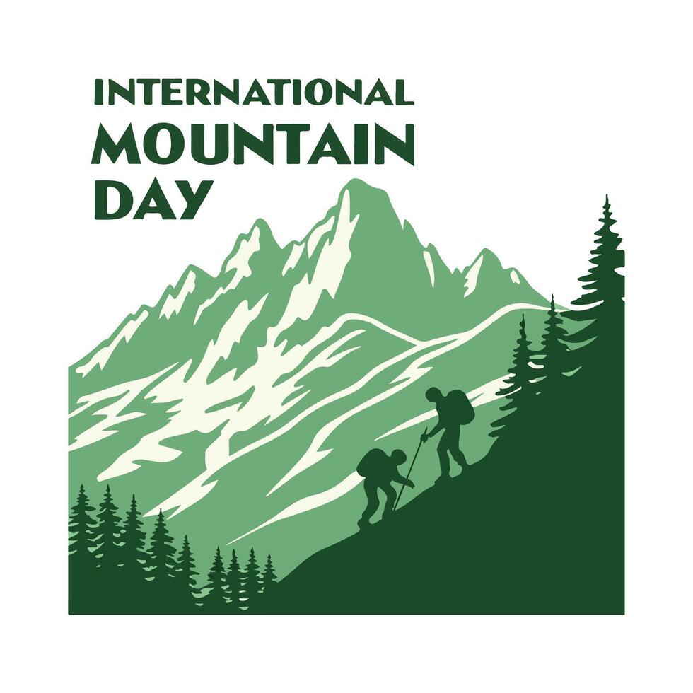 International Mountain Day Design vector