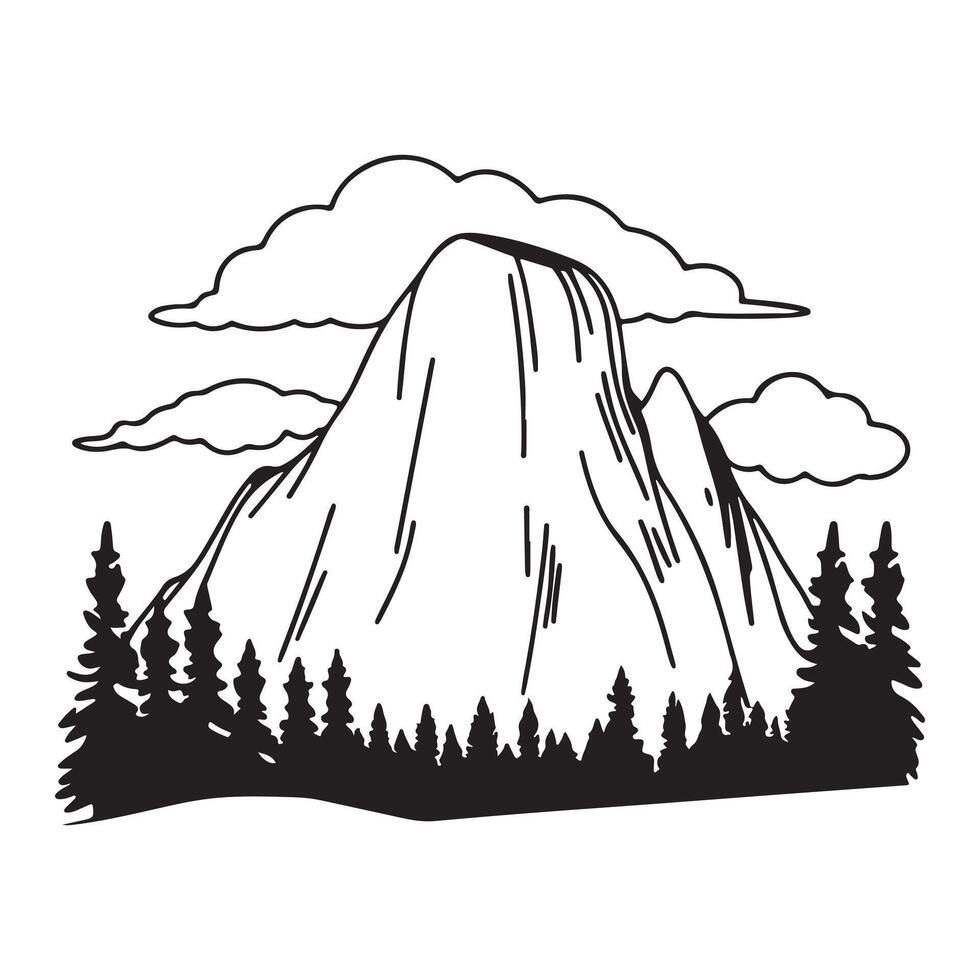 Mountain Day Illustration Pack Mountain Nature . vector